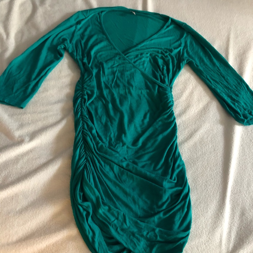 Blue mini dress